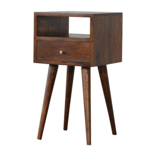 Mini Chestnut Bedside Cabinet, Bedroom Furniture image 2