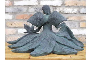 Bird feeder - Lady and flowing dress theme