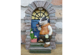 Mr Badger Solar Light, Fairy Door Garden Decor Ornament