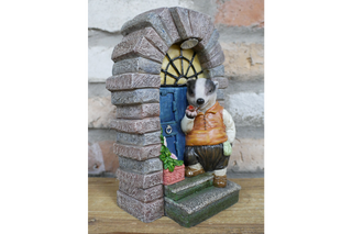 Mr Badger Solar Light, Fairy Door Garden Decor Ornament