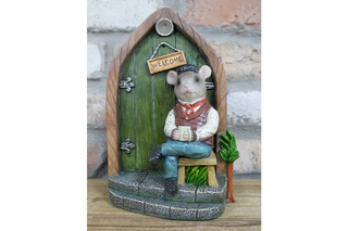 Mr Mouse Solar Light, Fair Door Garden Decor Ornament