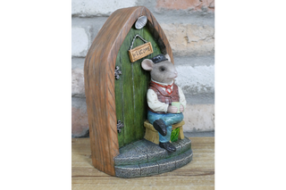 Mr Mouse Solar Light, Fair Door Garden Decor Ornament