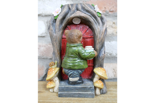 Mr Bear Solar Light, Fairy Door Garden Decor Ornament
