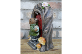 Mr Bear Solar Light, Fairy Door Garden Decor Ornament