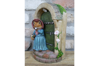 Mr Fox Solar Light, Fairy Light Door, Garden Decor Ornament