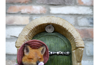 Mr Fox Solar Light, Fairy Light Door, Garden Decor Ornament
