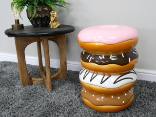 Doughnut Side Table, Home Sculpture Ornament