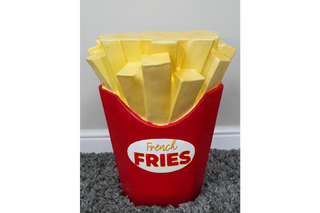 French Fries Side Table, Home Sculpture Ornament
