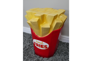 French Fries Side Table, Home Sculpture Ornament