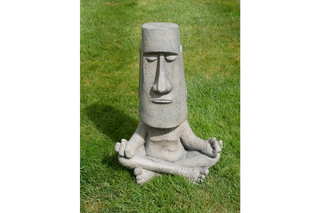 Yoga Pose Easter Island Man, Garden Sculpture 2