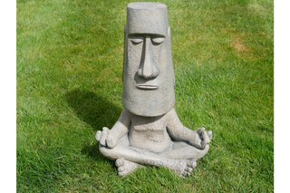Yoga Pose Easter Island Man, Garden Sculpture 2