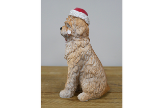 Christmas Dog With Candy Cane, Cute Festive Decor