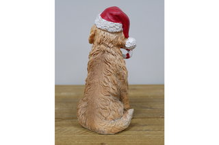 Christmas Dog With Candy Cane, Cute Festive Decor