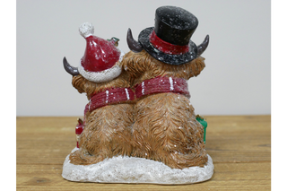 Festive Highland Cows, Christmas Home Decor