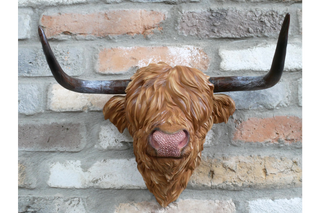 Highland Cow Wall Mounted Head, Home Decor