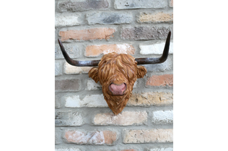 Highland Cow Wall Mounted Head, Home Decor