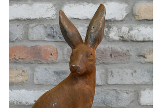 Cast Iron Rabbit, Indoor or Outdoor Decor