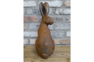Cast Iron Rabbit, Indoor or Outdoor Decor