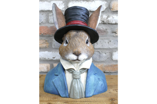 Large Rabbit Bust, Animal Home Decor with Class