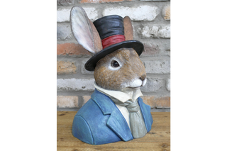 Large Rabbit Bust, Animal Home Decor with Class