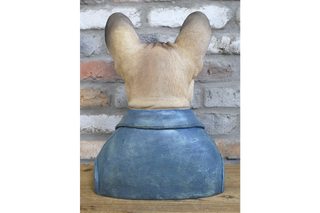 Large French Bulldog Bust, Fabulous Gentleman Animal Decor