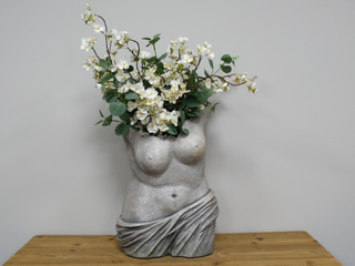 Woman's Body Bust Planter, Classical Feminine Indoor Decor