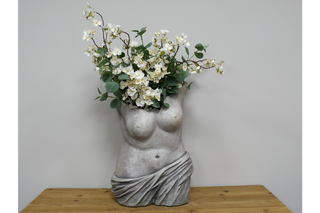 Woman's Body Bust Planter, Classical Feminine Indoor Decor