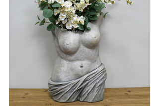 Woman's Body Bust Planter, Classical Feminine Indoor Decor