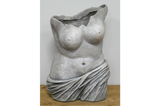 Woman's Body Bust Planter, Classical Feminine Indoor Decor