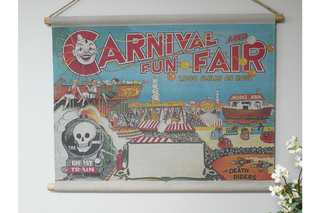 Funfair Vintage Carnival Canvas - Large Hanging Wall Decor