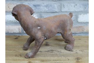 Small Cast Iron Dog, Indoor or Outdoor Home Decor