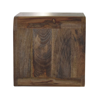 Oak-ish Floating Open Bedside Cabinet, Bedroom Furniture image 6