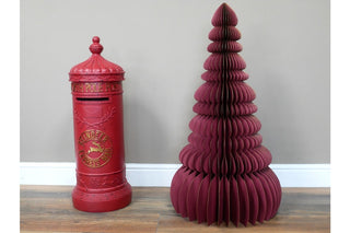 Paper Christmas Tree (90cm) - Red image 1