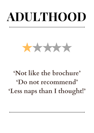 Set of 4, Life Star Rating Prints image 0