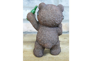 Noel Gallabear! Funny Beer Swilling Bear Ornament, Quirky Home Decor image 3