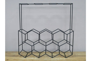 Wine Bottle & Glasses Holder, Freestanding Unit image 3