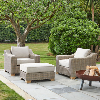 Capri Collection Outdoor Foot Stool, Garden Furniture
