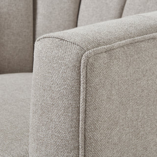Lily Swivel Chair In Oatmeal Twill, Luxury Home Furniture