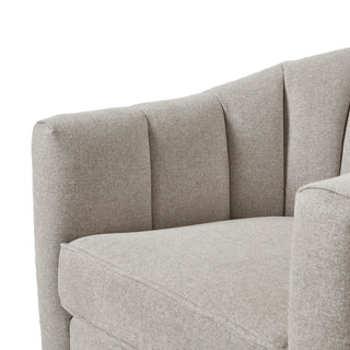 Lily Swivel Chair In Oatmeal Twill, Luxury Home Furniture