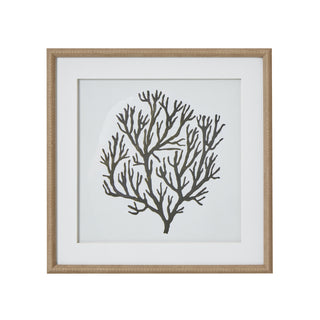 Atol Coral Art Mounted In Beaded Frame, Luxury Wall Art