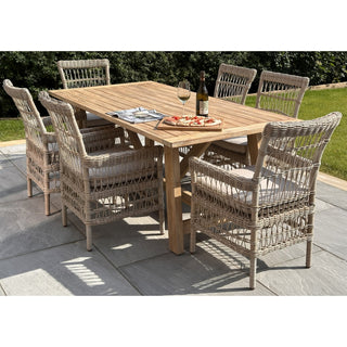 Provence Collection Outdoor Large Dining Table, Garden Furniture
