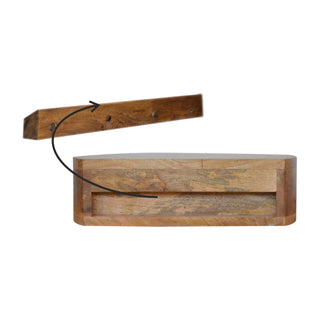 Wall Mounted Rounded Bedside Drawers, Bedroom Furniture image 7