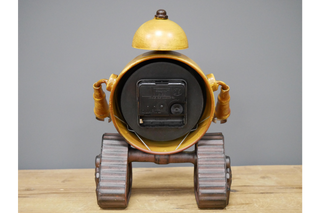 Yellow Robot Clock - Fun Desk Ornament image 3