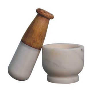 Small Marble Pestle and Mortar, Kitchen Accessories image 2