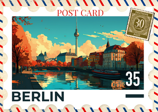 Set of 3 Travel Postcards, A4 Prints image 1