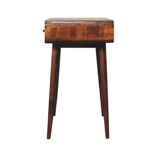 Curved Chestnut Writing Desk, Home Office Furniture image 7