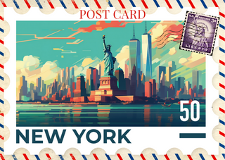 Set of 3 Travel Postcards, A4 Prints image 0