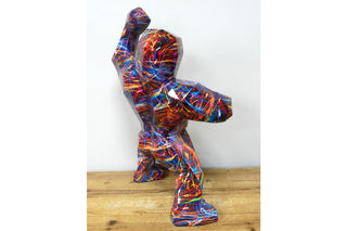 Multi Colour Gorilla Ornament, Home Decor Sculpture image 2