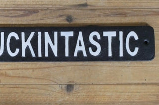 Fanf***intastic, Cast Iron Sign, Funny Home Decor image 1
