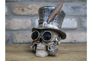 Steampunk Skull - Halloween Ornament image 6